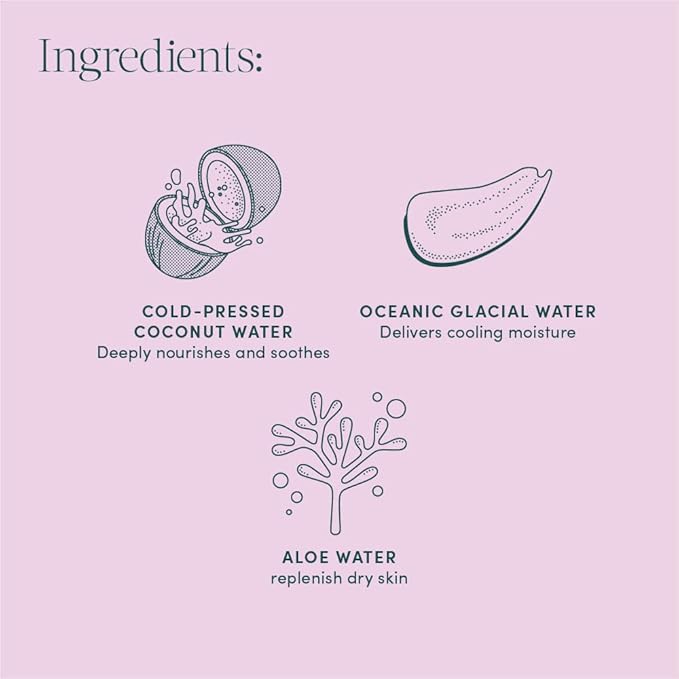 Evereden Tri-Water Baby Face Cream: Clean & Vegan Cooling Baby Cream Kids Face Lotion with Water from Glaciers, Aloe, & Coconut - Moisturize, Soothe, Refresh