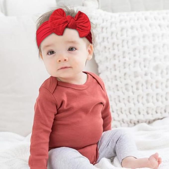 kangaroo 25 Colors Baby Bows Headbands For Baby Girls,Newborn Infant Toddler Hairbands and Child Hair Accessories