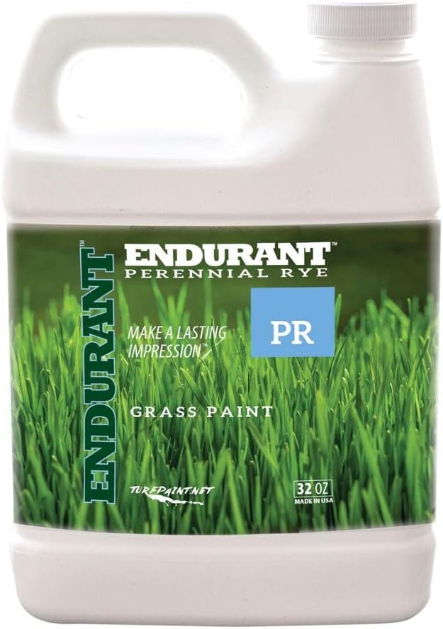 Endurant Turf Colorants - Perennial Rye Spray On Green Grass Paint For Lawns - Revives Dry, Patchy Yards - Light Grass Hue - Easy To Use, Concentrated Turf Grass Dye - Covers Approx 1,000 Sq Ft - 32Oz