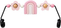 TinlyFinly Baby Bouncer Toy Bar Wooden Compatible with Baby Bjorn Bouncers, Bouncer Toy Attachment, Tight and Secure Fit, So Fun to Watch, Touch and Spin for Babies All Ages (Pink Rainbow)