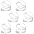 Accmor Pacifier Case, Pacifier Holder Case, Pacifier Container for Travel, BPA Free, Transparent, 6 Pack