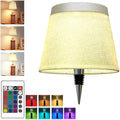 Wireless Bottle Lamp,Small Bedside Table Lamp,RGB LED Bottle Light with Remote Dimmable(RGB Gold Gray, 1pc)