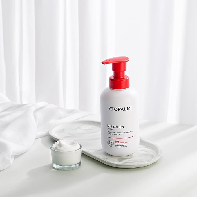 ATOPALM MLE Lotion 200ml 6.8 Fl Oz for Sensitive Skin, 48 Hours Long Hydration with Ceramide, Long-Lasting Moisturizing Baby Lotion, Strengthening Skin Barrier, Redness-Relief, Korean Skincare