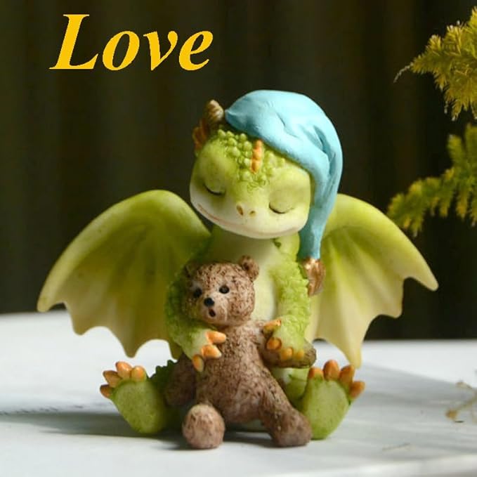 Garden Miniature Fairy Dragon Figurine- My Solo Concert