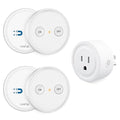 LoraTap Mini Remote Control Outlet Plug Adapter with 2 Remotes, 656ft Range Wireless Light Switch for Household Appliances, No Hub Required, 10A/1100W, White, 2 Years Warranty (2 Remotes + 1 Outlet)