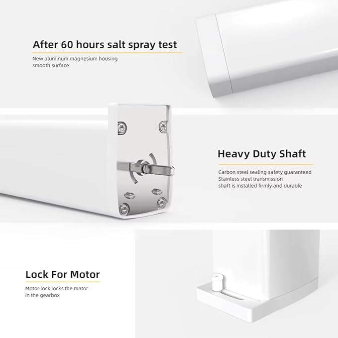 Heavy Duty Motorized Curtain Track, Pre-Assembled Automatic Curtain Opener System, Dry Contact Electric Curtains with Remote, 2.5N Smart Window Treatment Rod (7 meters (275.6 inches))