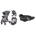 Baby Trend Passport Carriage Travel System with EZ-LiftTM 35 Plus Infant Car Seat Base, Dash Pink