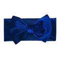 Baby Girl's 7'' Soft Big Bowknot Velvet Headband Toddler Hairband for Photography Travel Party Festivals (Royal Blue, One Size)