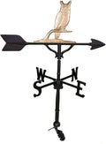 Montague Metal Products 32-Inch Weathervane with Gold Owl Ornament