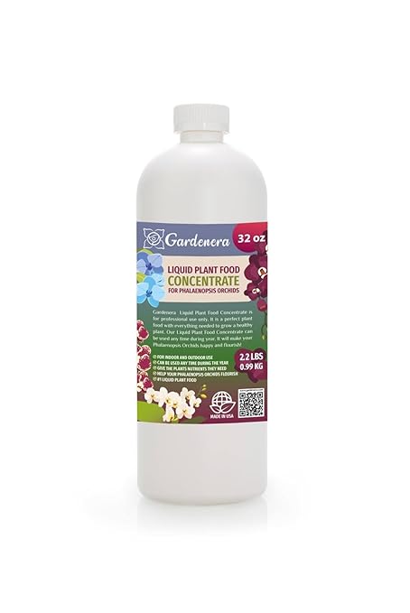 Gardenera Plant Growth Superfood for PHALAENOPSIS with 18 Key Vitamins & Minerals - Organic Plant Food Fertilizer - Micro-Fungi and Bio-Organisms for Orchid Plant Care & Growth Enhancement - 32oz
