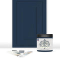 ALL-IN-ONE Paint, Durable cabinet and furniture paint. Built in primer and top coat, no sanding needed. Includes our 30 featured color card - Polo (dark navy), 8oz Sample