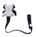 Baby Buddy Bear Pacifier Holder Clip Snaps to Paci, Teether, Toy, Clips onto Baby's Shirt, Pacifier Clip for Babies 4 Months and Up/Toddler Boys & Girls, Pacifier Holder, Navy, 1 Pack