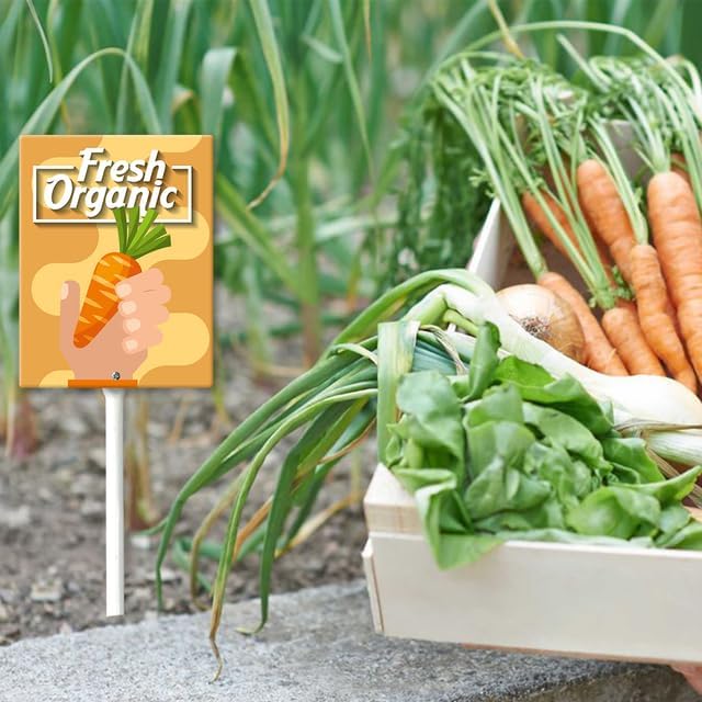 Eveokoki Aluminum Seed & Plant Labels - Plant Markes for Seedlings-Plant Tags for Pots - Garden Signs for Vegetable - Durable Markers for Plants Outdoor Waterproof - Garden Decor for Farmhouse