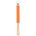 Three Little Tots All Silicone Modern, Short and Safety Tested Pacifier Clip (Orange, Classic)