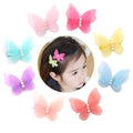 Zapire 8 packs Baby Girl Hair Clips Chiffon Non-slip Butterfly Clips Barrettes for Little Girl Baby Kid Children Hair Accessories (8 packs)