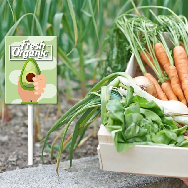 Eveokoki Aluminum Seed & Plant Labels - Plant Markes for Seedlings-Plant Tags for Pots - Garden Signs for Vegetable - Durable Markers for Plants Outdoor Waterproof - Garden Decor for Farmhouse