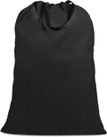 Cotton Canvas Laundry Bag with Handles & Drawstring Straps, Heavy Duty Extra