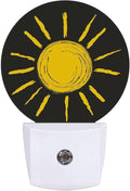 Sun Sunshine Painting Night Light Auto Sensor Led Dusk to Dawn Lamp Home Decor for Men Women