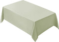 VidaFete 1 Pack Tablecloth 90 * 132inch Rectangle Table Cloth Polyester, Stain Wrinkle Resistant Polyester Dining Table Cover for Kitchen Dinning Party Wedding Tabletop Buffet Decoration(Sagegreen)