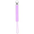 Three Little Tots All Silicone Modern, Short and Safety Tested Pacifier Clip (Lavender, Classic)