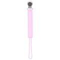 Three Little Tots All Silicone Modern, Short and Safety Tested Pacifier Clip (Pink, Classic)