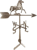 Montague Metal Products - Weathervane - Cast Aluminum Weathervane -Includes Roof Mount - 6 Colors Available (Horse, Oil Rubbed)