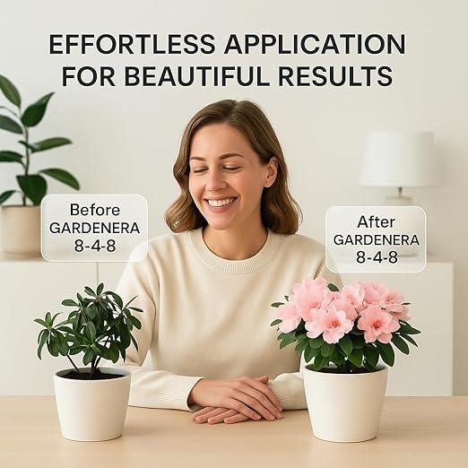 𝐁𝐄𝐒𝐓𝐒𝐄𝐋𝐋𝐄𝐑 Premium 8-4-8 Acidic Fertilizer for Azaleas, Camellias, Hydrangeas, Blueberries, Gardenias, Magnolia Trees, Evergreens and Rhododendrons - Ideal Iron-Rich Plant Food - 4 QUARTS