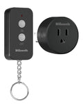 Black Remote Control Outlet, WILAWELS Wireless Remote On Off Switch for Outlet, Remote Light Switch for Lamp, Light, Programmable, 100ft RF Range, 15A/1875W, Battery Included, FCC Listed H11RC1106