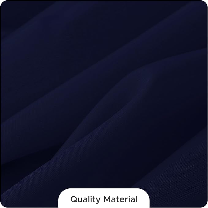 Fitable 8 Pack Table Cloth Rectangle Table: Stain and Wrinkle Resistant Tablecloth Rectangular, Washable Polyester Tablecloths for Wedding Party Dining Banquet Event Catering(Navy, 70x108 Inch)