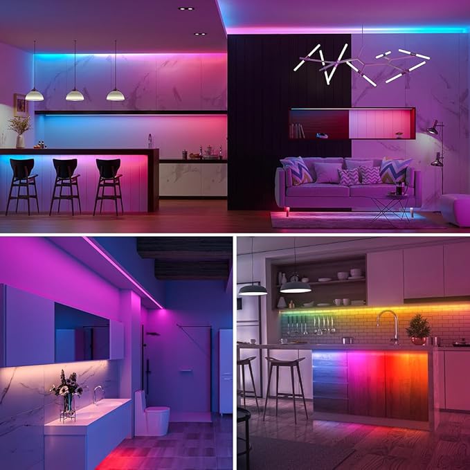 BTF-LIGHTING FCOB COB LED Strip Light, WS2814 Smart IC RGBW 3000K Color Chasing Light, UL Listed DC12V 32.8FT 784LEDs/m High Density 10mm Width for Home Party DIY Decor(No Adapter or Controller)