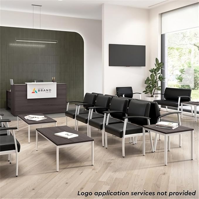 Bush Business Furniture Arrive 3 Drawer Mobile File Cabinet - Assembled in Storm Gray, Rolling Document Storage for Reception Area or Professional Office