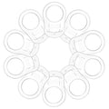 10 Pieces Silicone Adapter Rings Baby Holder and Clip MAM-Compatible (Soft &Transparent)