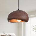 15.7in Wabi Sabi Pendant Light, Kitchen Island Lighting Fixture Ceiling Mount Japanese Lamp Japandi Chandelier for Dining Living Room Hallway Bedroom Restaurant Hanging Lamp, Brown 1 Pack