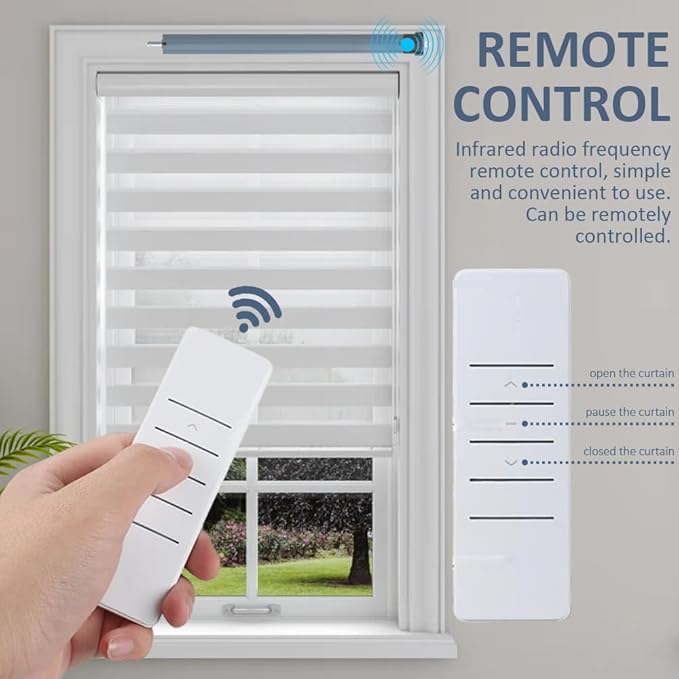 Matter Over WiFi Smart Roller Shade Motor, Φ45mm AC 120V Electric Blind Motor, Works with HomeKit, Alexa, Google Home, SmartThings (50N.m Torque for Φ55mm （2-1/8") Octagonal Tube