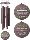 Personalized Memorial Wind Chime, Sympathy Wind Chimes for Loss of Loved One, Bereavement & in Memory Wind Chimes, Sympathy Gifts in Memory of Father, Mother or a Loved One, Product in USA