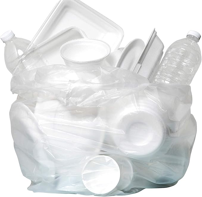 Aluf Plastics High Density Trash Bags, 12 Gallon, 8 Micron,