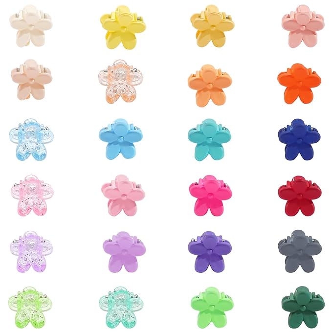 CÉLLOT 96 Pieces Little Baby Girls Hair Bangs Mini Hair Claw Clip Hair Pin Hair Accessories Clips for Girls,Teens, Kids, Toddlers Children(with Plastic Organizer Box)