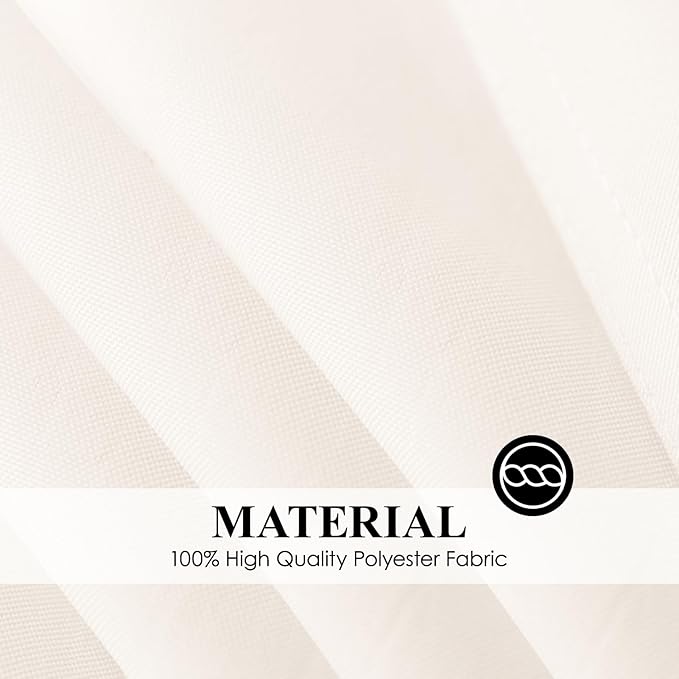 Square Tablecloth 52 x 52 Inch White 2 Pack Tablecloths Stain-Wrinkle Resistant Washable Polyester Table Cloths for Holiday, Buffet Parties, and Weddinge