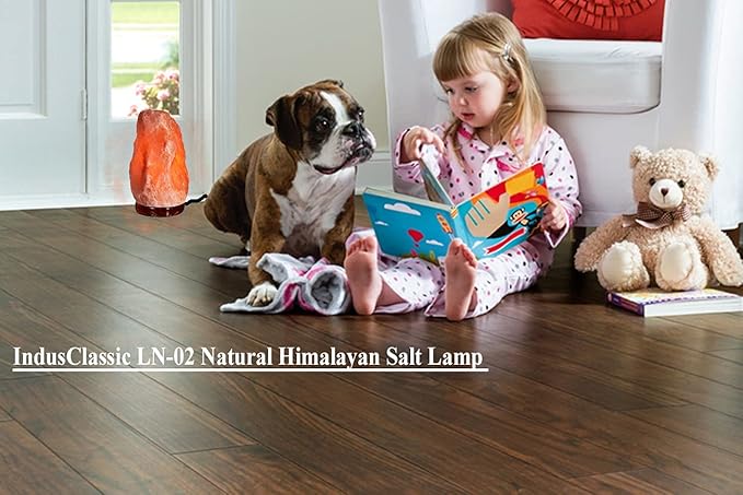 LN-04 Natural Himalayan Pink Crystal Rock Salt Lamp 6~9 lbs with Dimmer Control Switch, Quality Gift Packaging