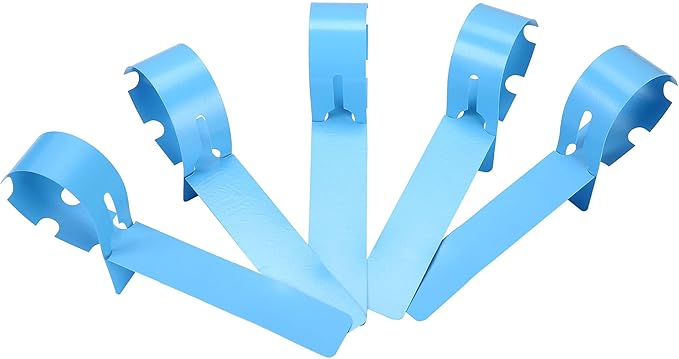 200 Pcs Blue Plastic Plant Tags with a Marker Pen, Wrap Around Hanging Tree Tags Nursery Garden Labels Waterproof Nursery Garden Stakes, 2x20cm
