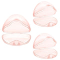 Accmor Pacifier Case, Pacifier Holder Case, Pacifier Container for Travel, BPA Free,Transparent Pink, 3 Pack
