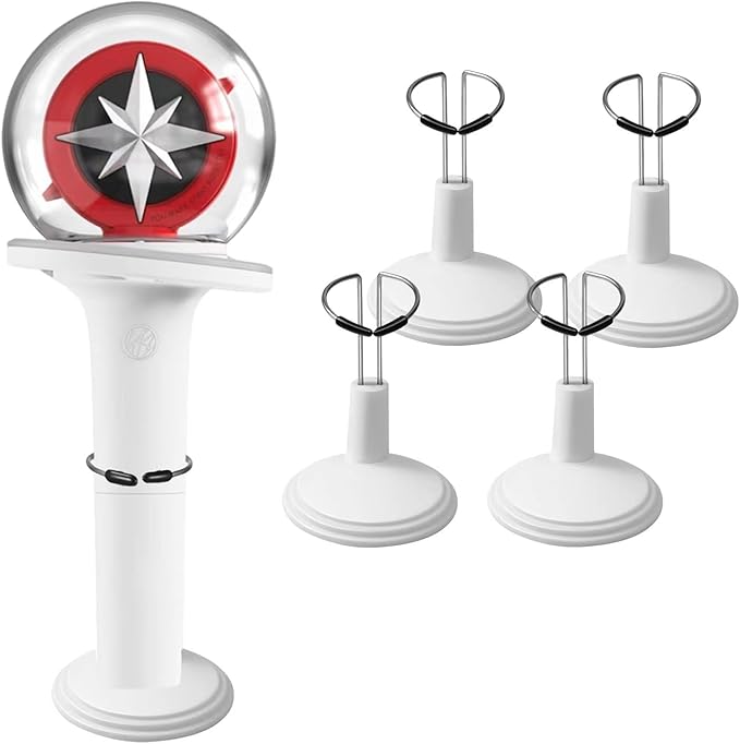Kpop Lightstick Stand - Holder for Official Lightsticks, Display Stand - Compatible with Stray Kids, Enhypen, Ateez, Twice - Set of 5