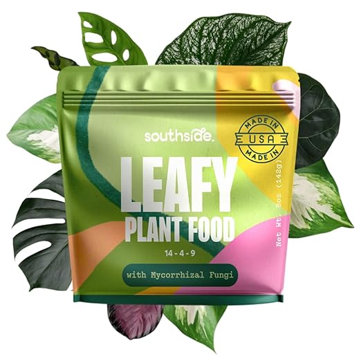 Leafy Plant Food with Mycorrhizal Fungi - Use Year-Round - Makes 200 Liters Gentle Houseplant Fertilizer for Indoor Potted Plants