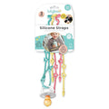 Lulyloo Silicone Multi-Use Straps for Baby Essentials - Food-Grade Loops with Non-Slip Design for Strollers, High Chairs & Car Seats Clean, Neutral Colors Keeps Bottles Teethers Pacifiers & Toys Reach