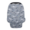 AFPANQZ Shark Stretchy Baby Car Seat Nursing Breastfeeding Cover Kit Super Breathable Multiuse Infant Carseat Canopy Stroller Cover Scarf for All Seasons Girl Boy Baby