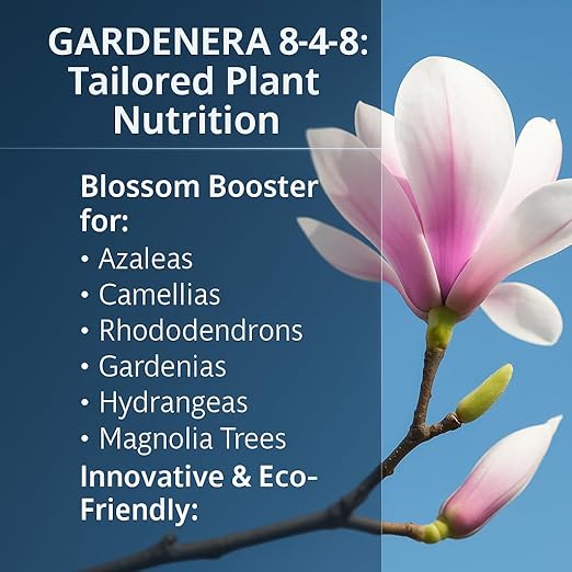 𝐁𝐄𝐒𝐓𝐒𝐄𝐋𝐋𝐄𝐑 Premium 8-4-8 Acidic Fertilizer for Azaleas, Camellias, Hydrangeas, Blueberries, Gardenias, Magnolia Trees, Evergreens and Rhododendrons - Ideal Iron-Rich Plant Food - 4 QUARTS