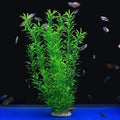 ALEGI 1 Pcs Large Aquarium Plants Artificial Plastic Plants Decoration Ornaments Safe for All Fish 21" Tall (Green)