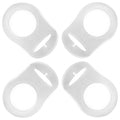 PUTSKA Pacifier Adapter Rings - Silicone Adapter for Pacifier Holder and Clip MAM-Compatible