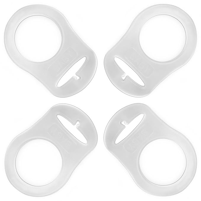 PUTSKA Pacifier Silicone Adapter Rings for Pacifier Holder and Clip MAM-Compatible