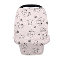 Forchrinse Cute Cow Star Print Infant Car Seat Cover Nursing Cover Breastfeeding Cover for Girls Soft Baby Car Seat Canopy Women Scarf